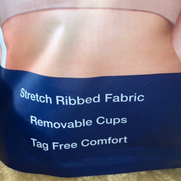 GapBody NWT 2 Seamless Comfort Bra - Black and Tan - Picture 4 of 11